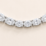 Oval Tennis Necklace-EW