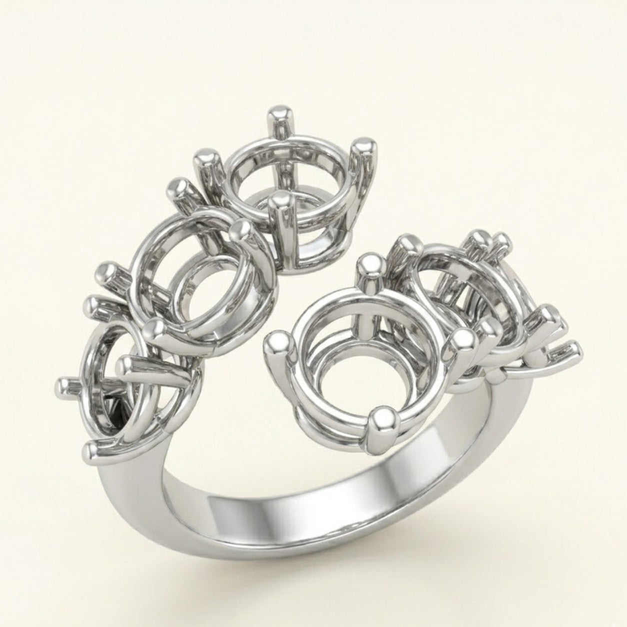 Open Spiral Ring