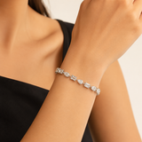 Multi Stone Tennis Bracelet-Straight