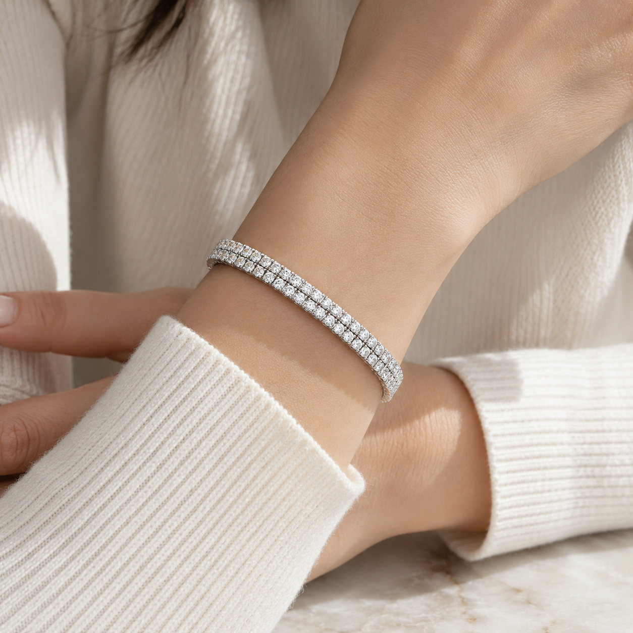2 Row Tennis Bracelet