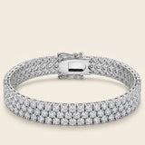 3 Row Tennis Bracelet