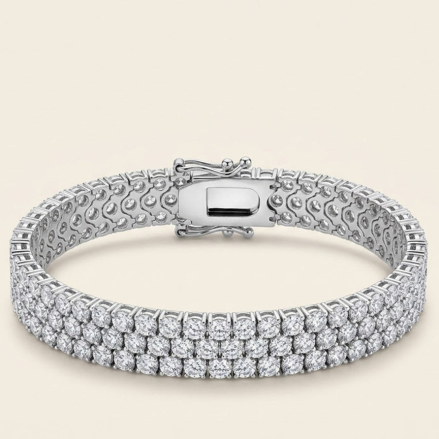 3 Row Tennis Bracelet