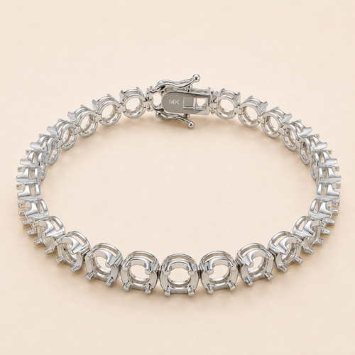 Crown Tennis Bracelet