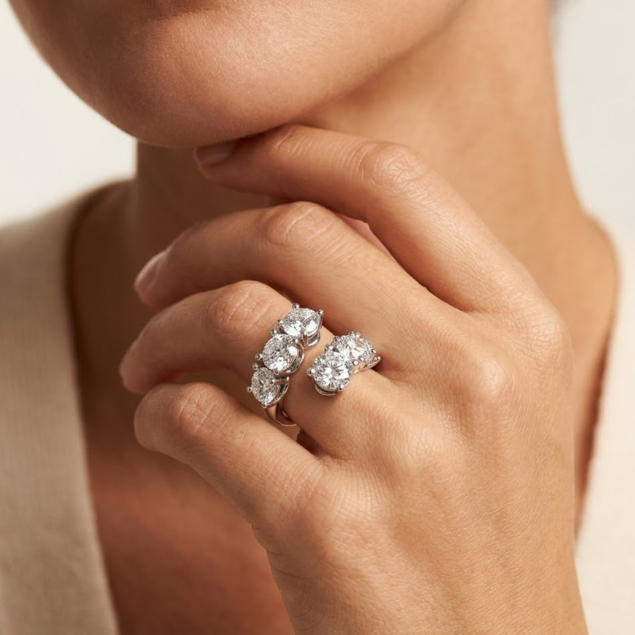 Open Spiral Ring
