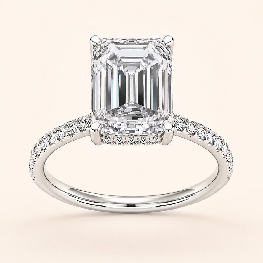 Engagement Ring Emerald