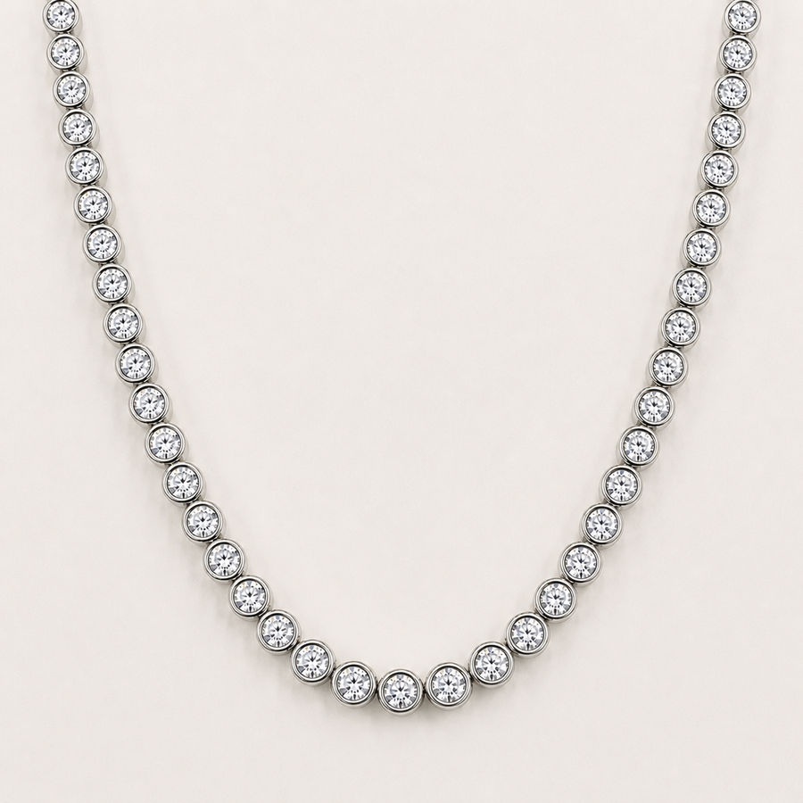 Tennis Necklace Bezel