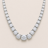 Graduated 4Prong Tennis Necklace