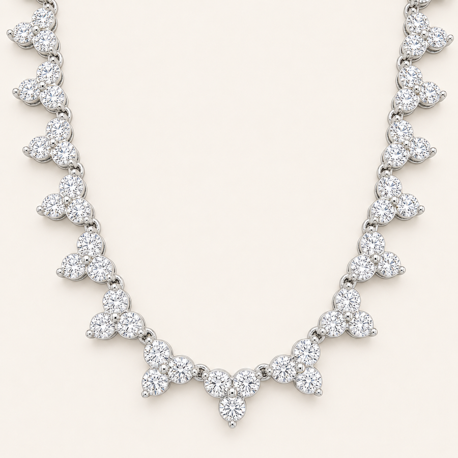 Tri Stone Necklace