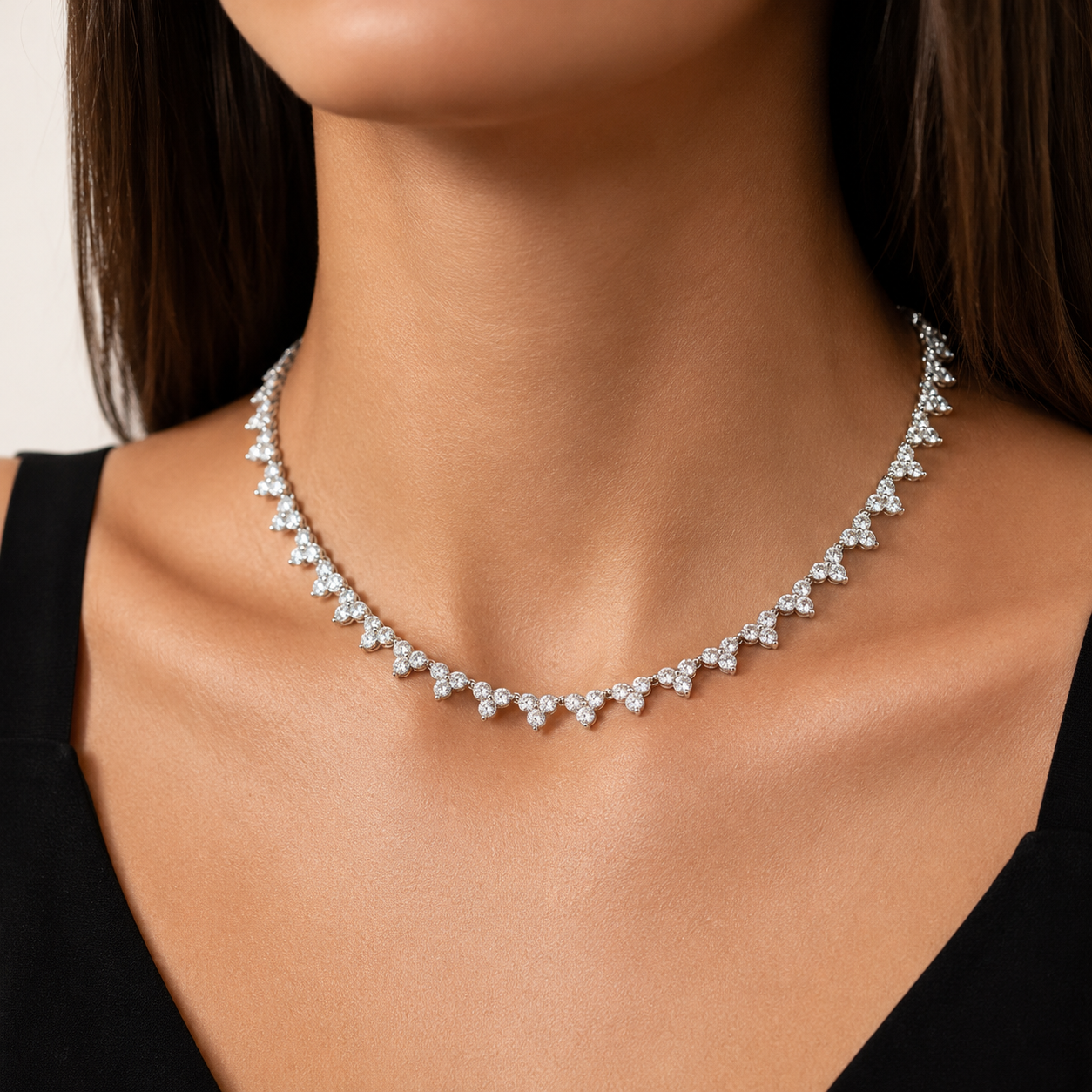 Tri Stone Necklace