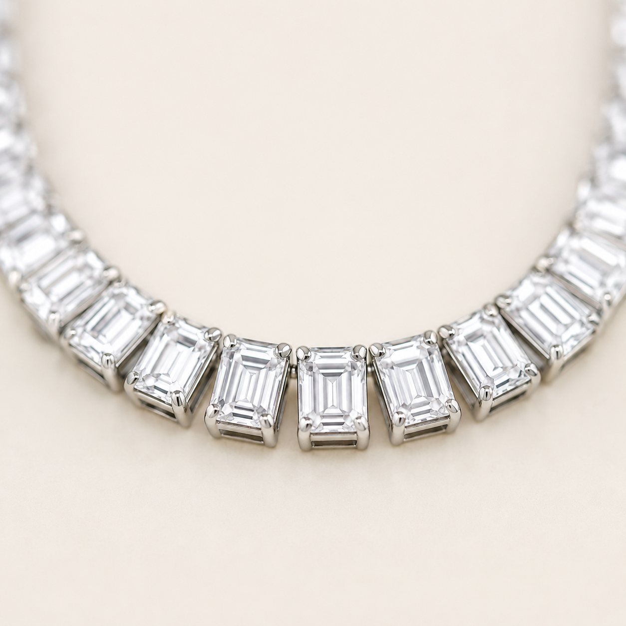 Emerald Tennis Necklace
