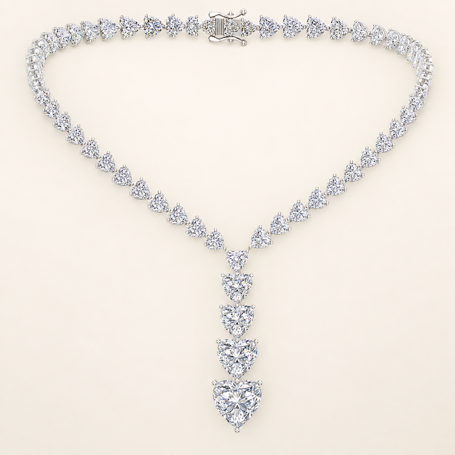 Heart Lariat Necklace