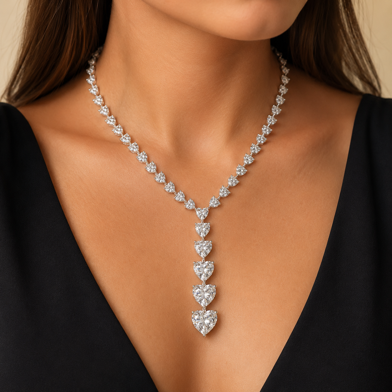 Heart Lariat Necklace