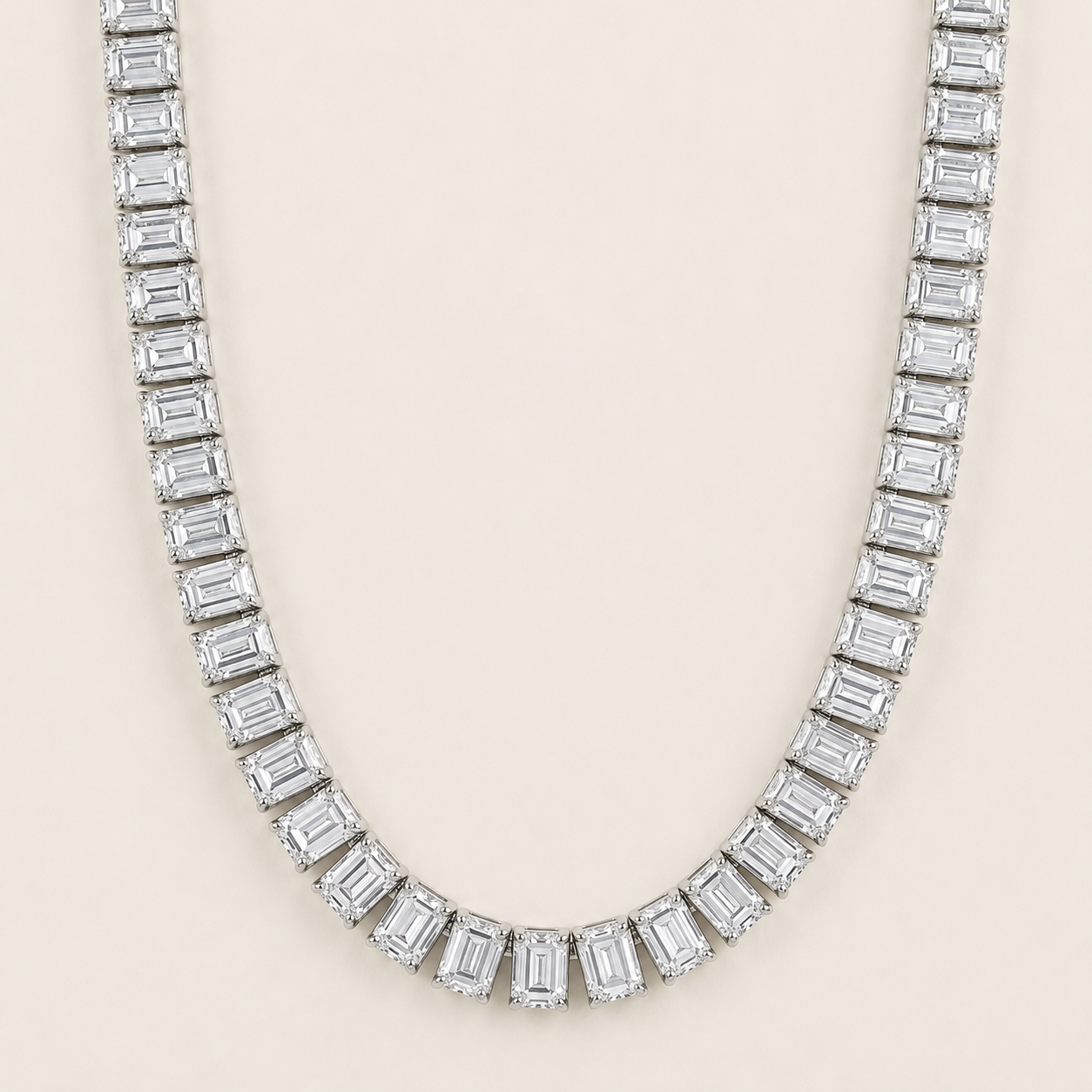Emerald Tennis Necklace
