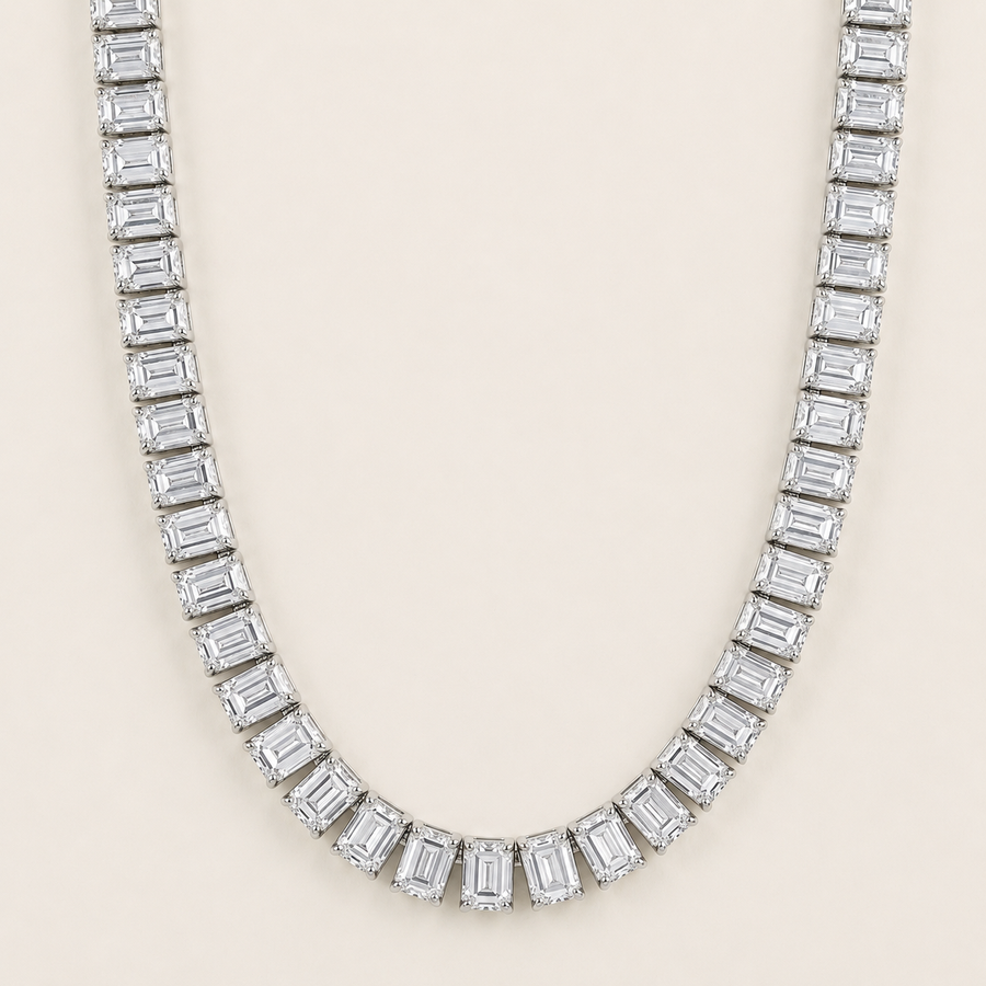 Emerald Tennis Necklace