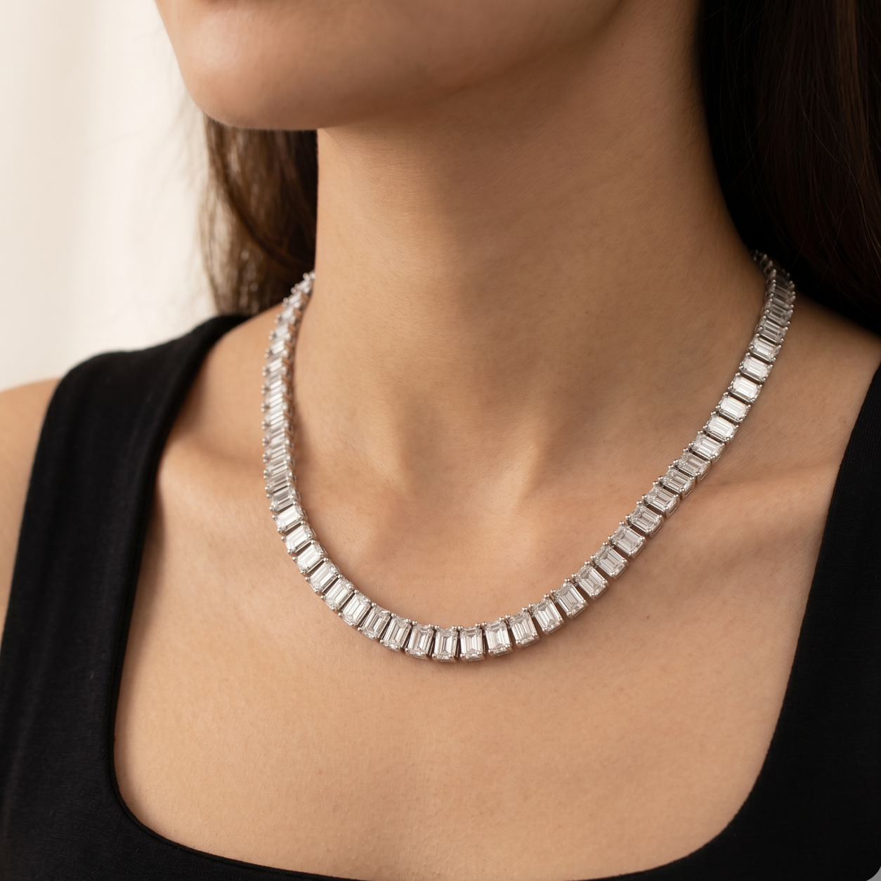 Emerald Tennis Necklace