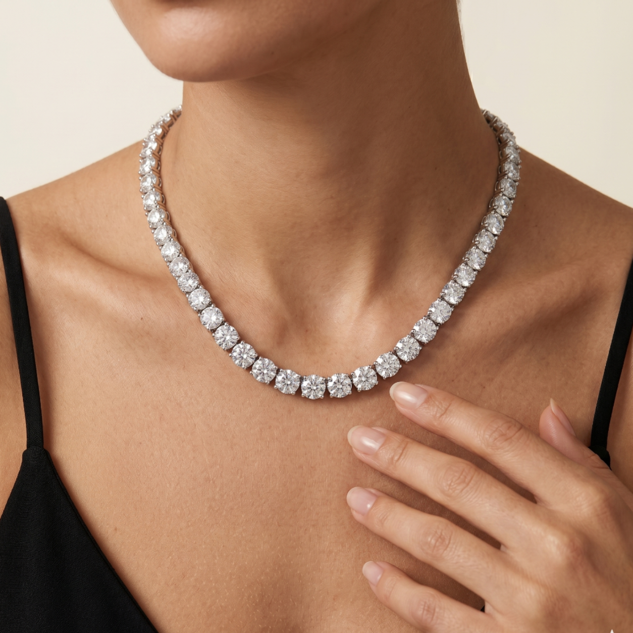 Tennis Necklace Illusion