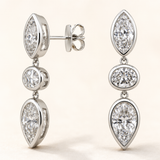 Multi Stone Stud-Bezel
