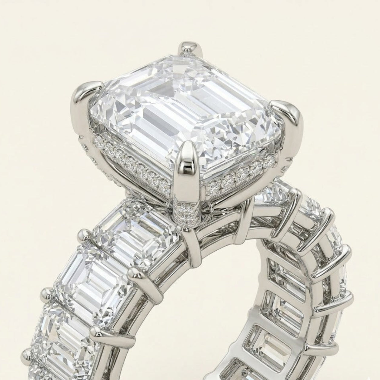 Engagement Ring Emerald