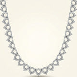 Classic 3Prong Tennis Necklace