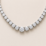 Graduated 4Prong Tennis Necklace