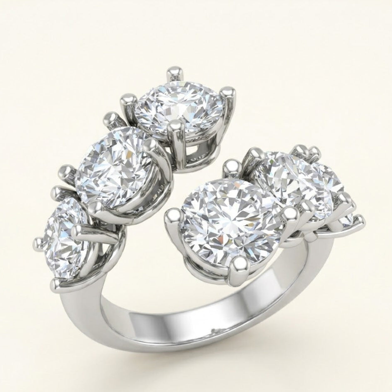 Open Spiral Ring