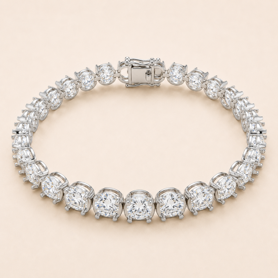 Crown Tennis Bracelet