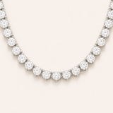 Classic 3Prong Tennis Necklace