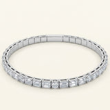Emerald-Round Flexible Bangle