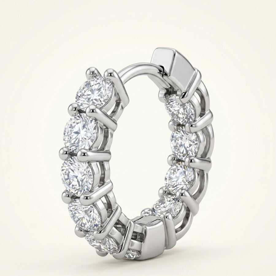 Huggi Hoop Earing Round