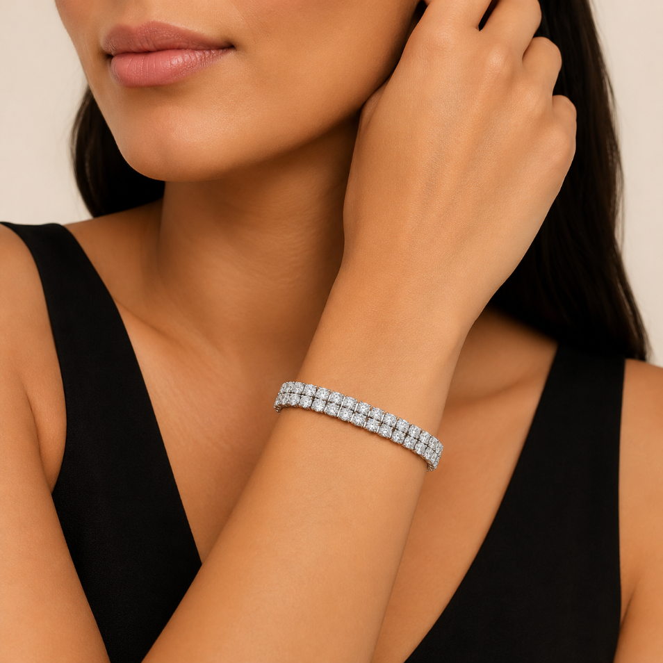 2 Row Tennis Bracelet