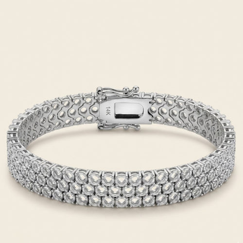 3 Row Tennis Bracelet