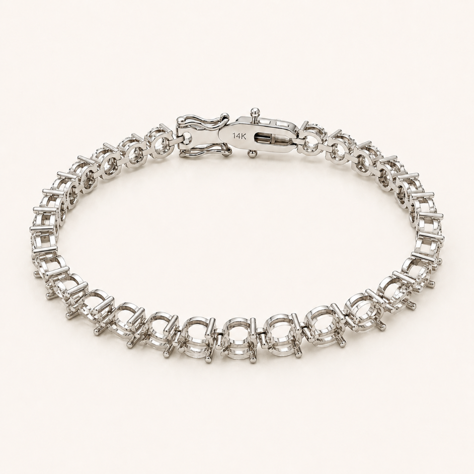 Classic 3Prong Tennis Bracelet
