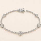 Flower Tennis Bracelet-5