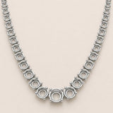 Graduated 4Prong Tennis Necklace