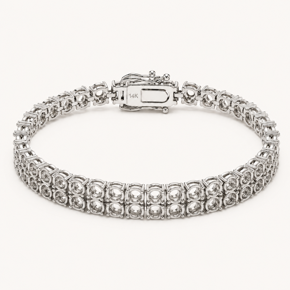 2 Row Tennis Bracelet
