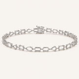 Multi Stone Tennis Bracelet-Straight
