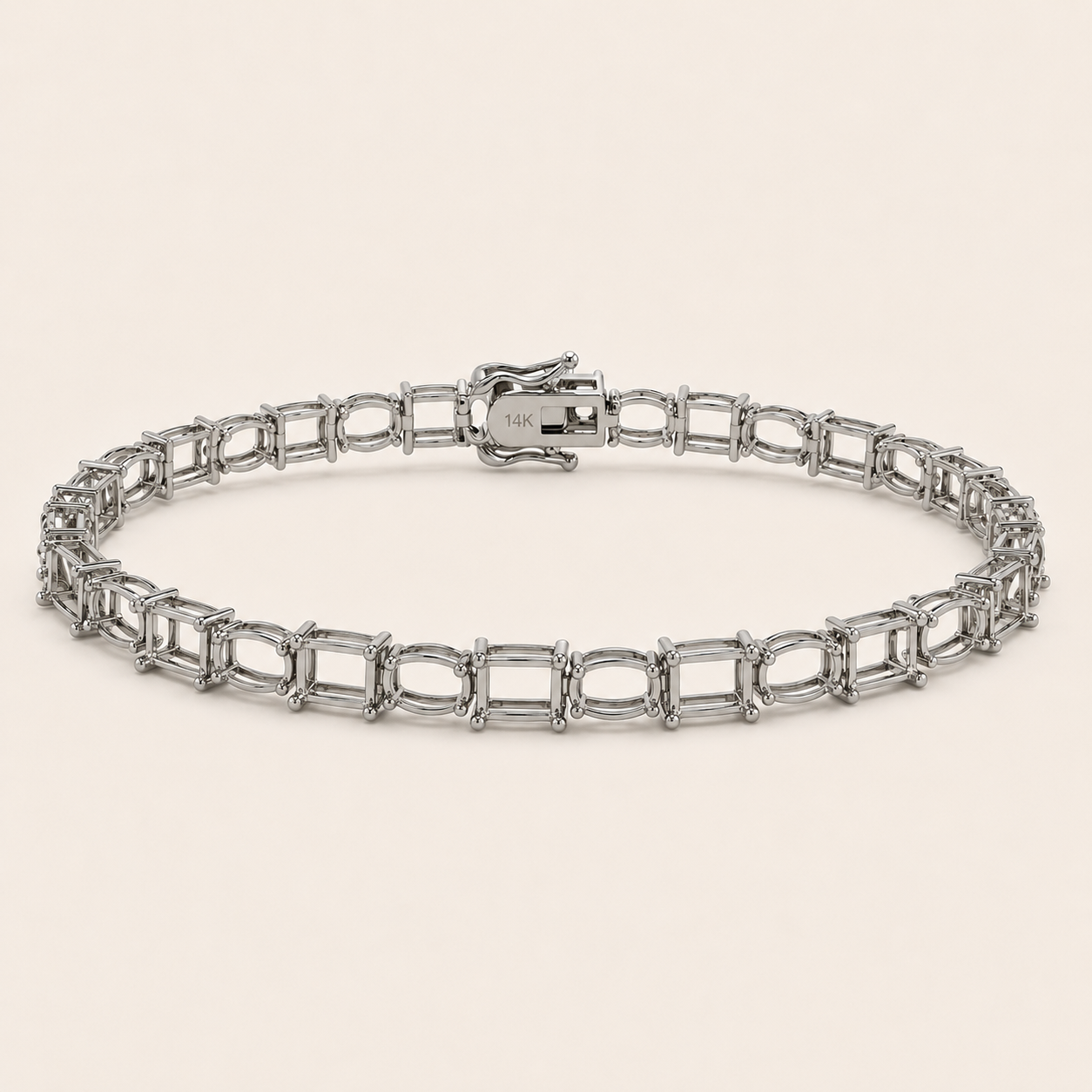 Oval & Square Tennis Bracelet