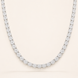 Oval Tennis Necklace-EW
