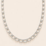 Oval Tennis Necklace-EW