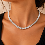 Oval Tennis Necklace-NS