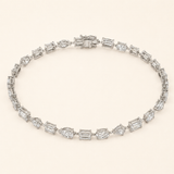Multi Stone Tennis Bracelet-Straight